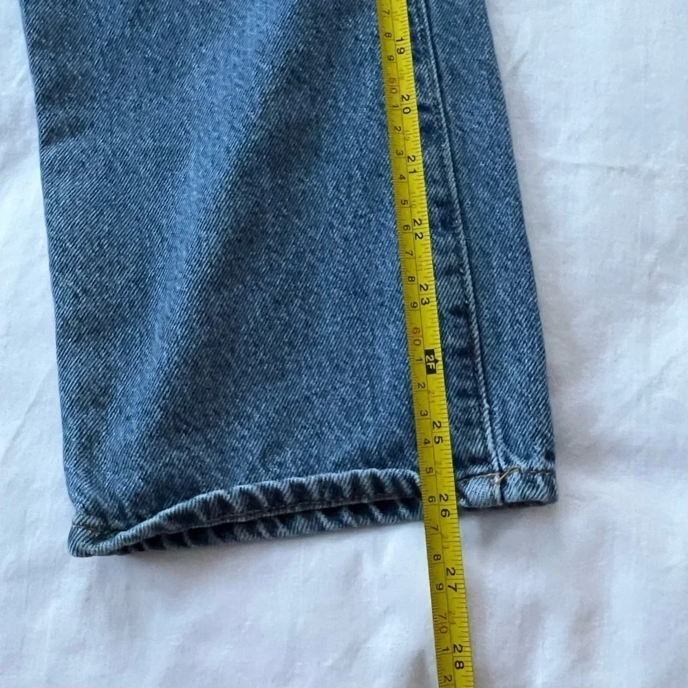 PacSun high rise straight blue denim jeans mom baggy 9567